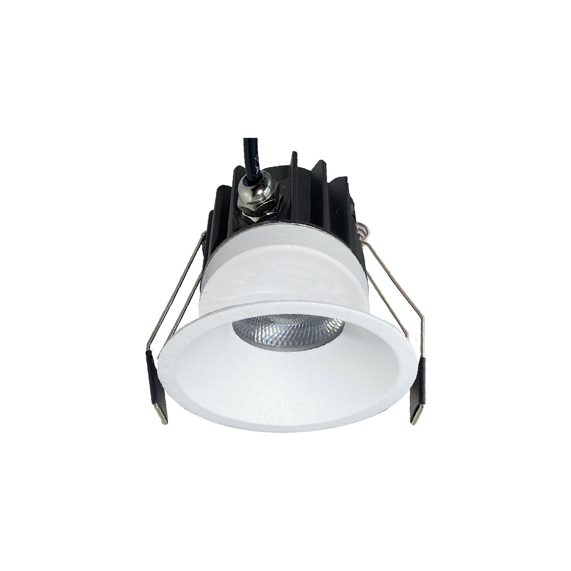 M8766  Rombok Downlight 12W LED, CCT Switchable, Cut Out: 75mm, 1080lm, 36° Deg, IP65 DRIVER INC., White